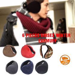 6 Pieces Unisex Winter Warm Army Design Ear Muff Band, EMF010